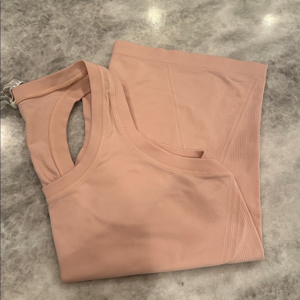 Athleta Momentum Seamless Tank, Size L, Light Pink